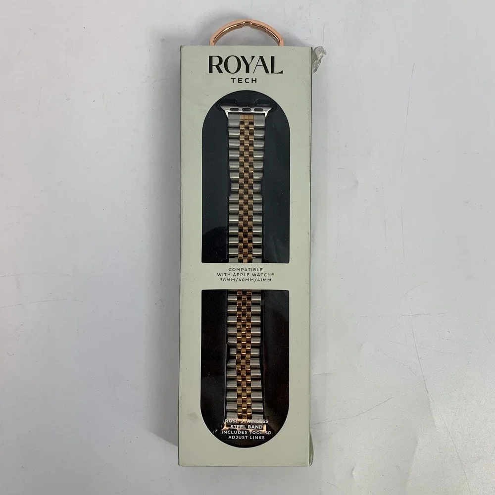Royal‎ Tech Apple Watch Band 38/40/41mm Rose Gold Stainless Steel Tool